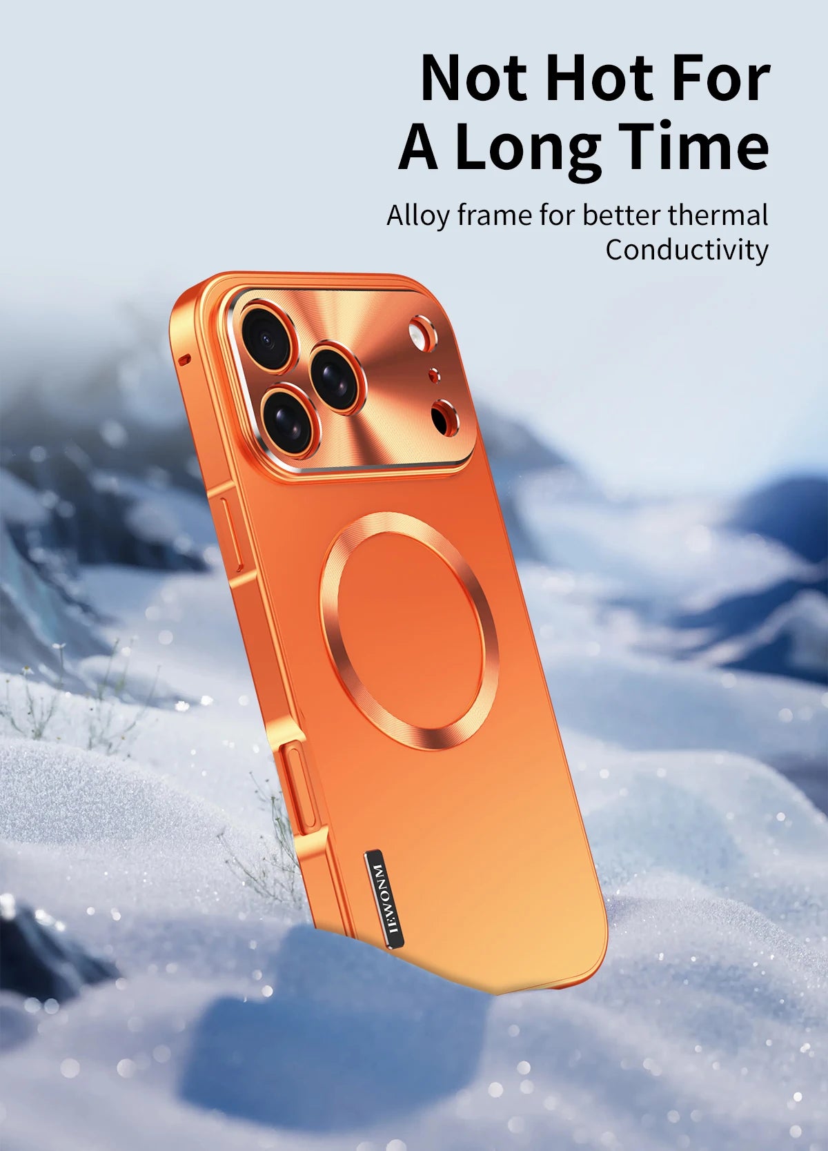 Premium iPhone Case MagSafe Compatible Magnetic Shockproof Cover with Camera Lens Protection Ultra Thin Full Protection Aluminum Frame Frosted Matte Back