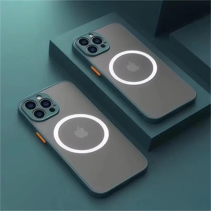 Luxury Apple iPhone Case Camera Lens & Screen Protection, Ultra Thin Shockproof Magnetic Full All Around Protection Cover