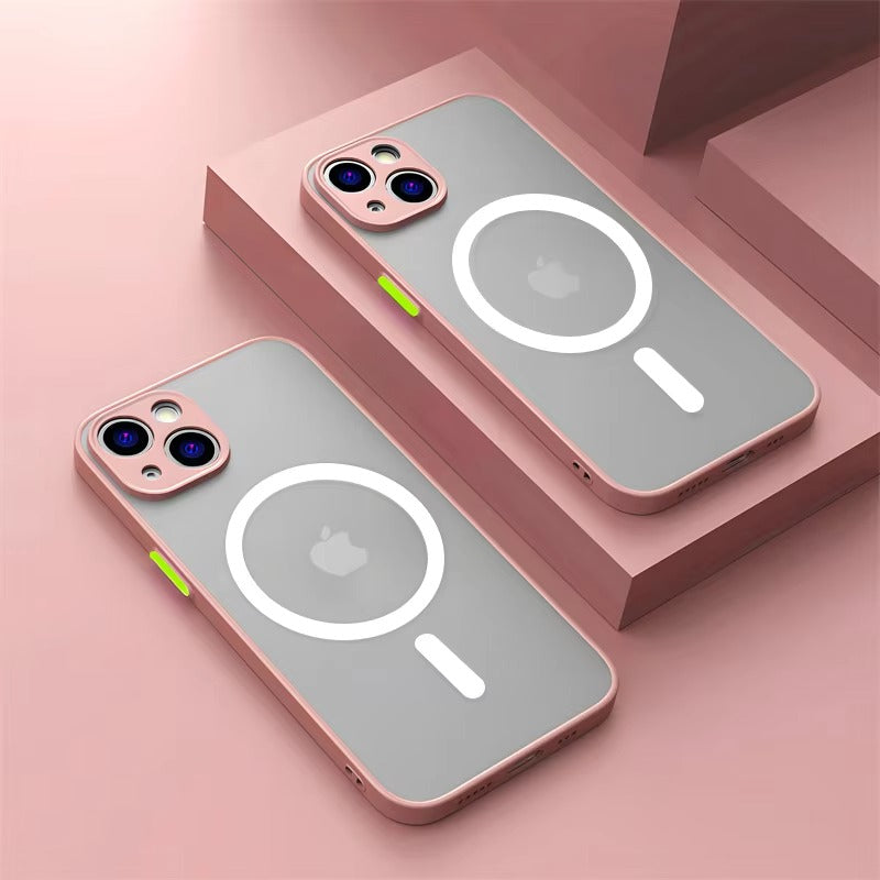 Luxury Apple iPhone Case Camera Lens & Screen Protection, Ultra Thin Shockproof Magnetic Full All Around Protection Cover