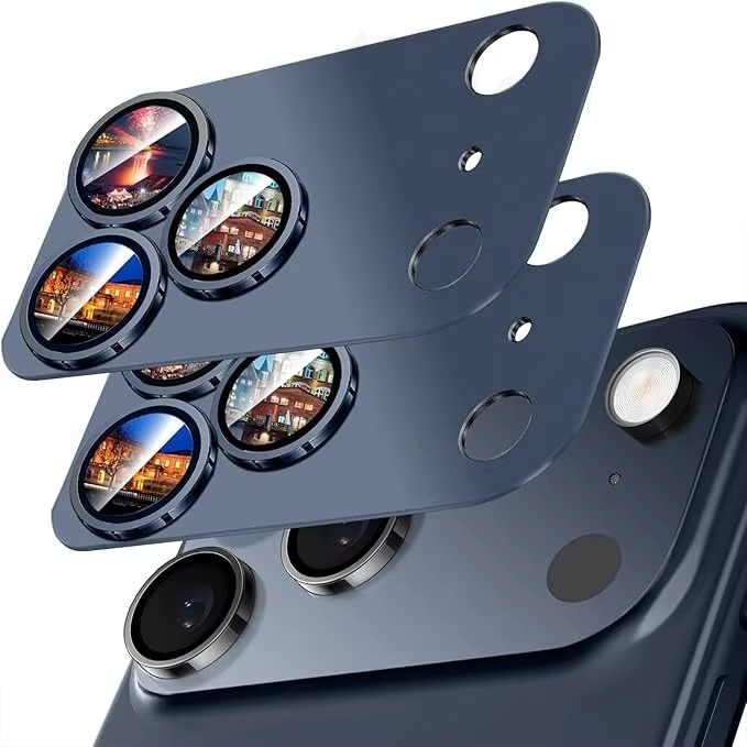 Premium Military Grade Camera Lens Protector – Shatterproof Alloy and Tempered Glass Lens Ring Cover with Scratch Resistance, Shock Protection and Precision Fit