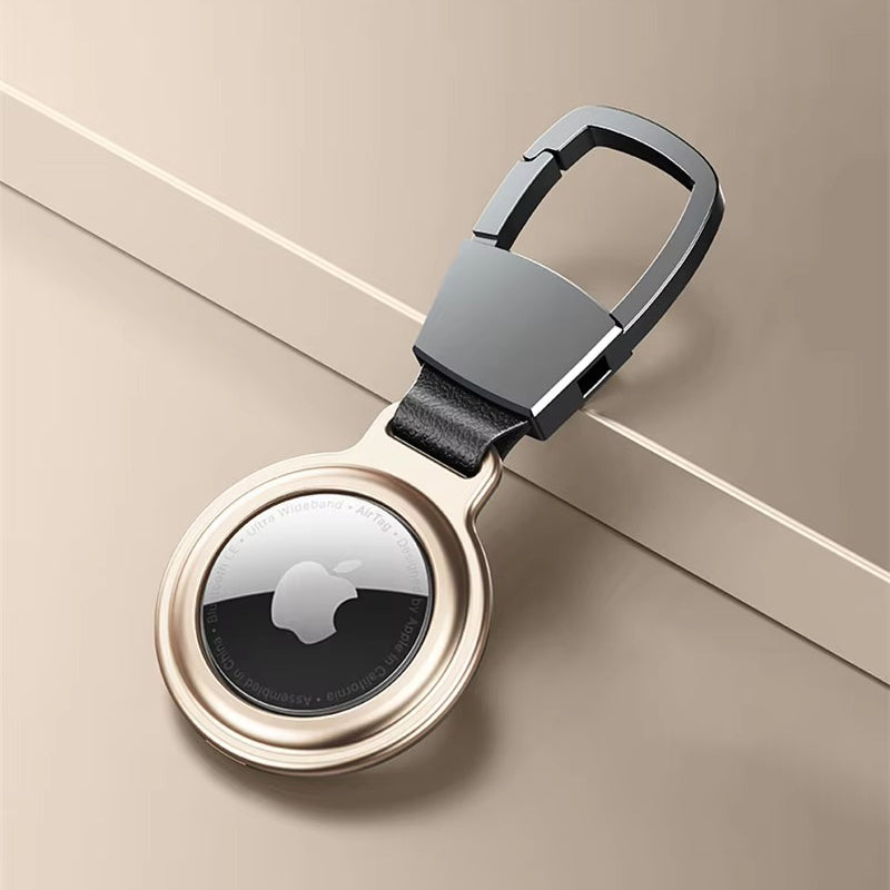 Premium Metal AirTag Case with Keychain – Magnetic Shockproof Anti-Scratch Protective Shell Cover, Durable Lightweight Aluminum Alloy Holder for Tracker