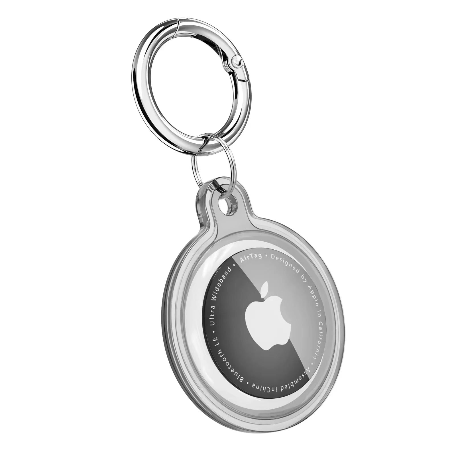 Premium Transparent Waterproof TPU AirTag Case – Full Protective Shell with Anti-Lost Keychain, Shockproof Pet Collar Tracker Cover