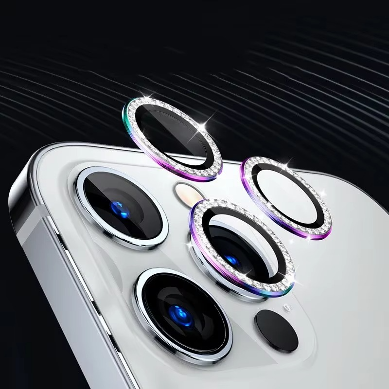 Premium Metal Camera Lens Protector – Tempered Glass Lens Cover Ring with Scratch Resistance, Shock Protection, Anti-Dust Coating and Precision Camera Protection