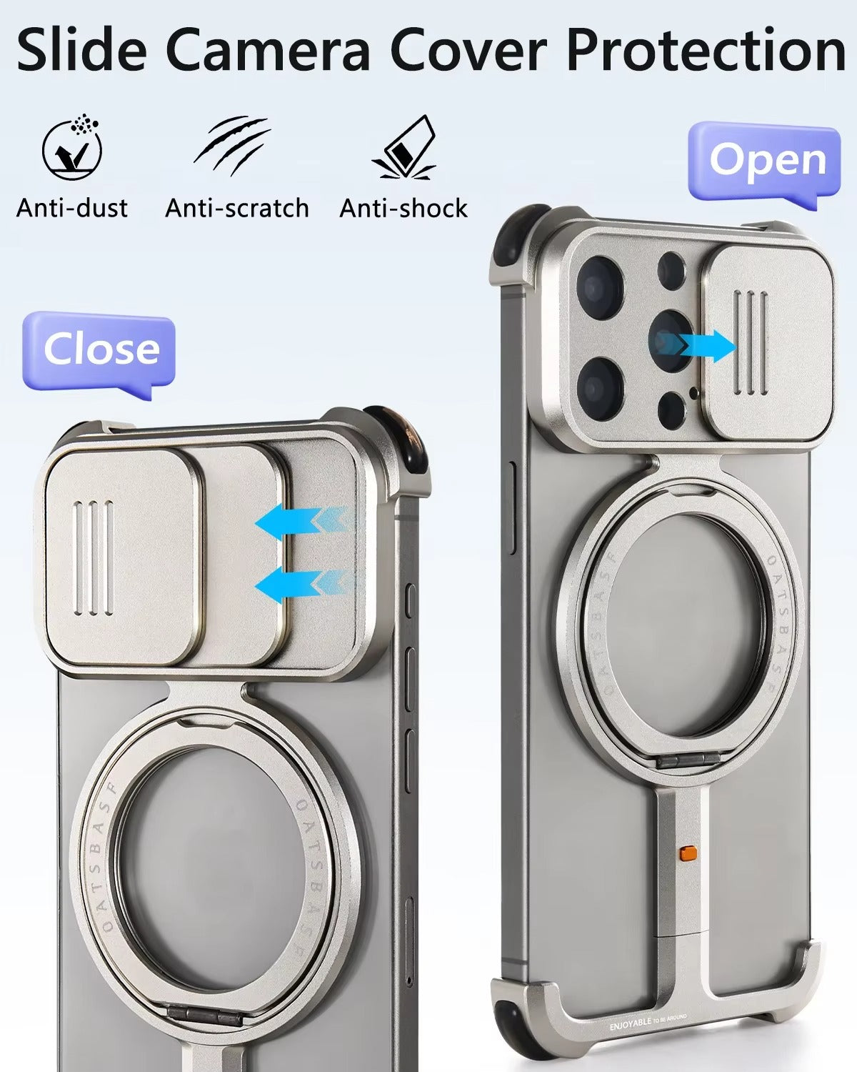 Premium Apple iPhone Case n, Ultra Thin Shockproof Magnetic Full All Around Protection Cover with Wireless Charging Bumper
