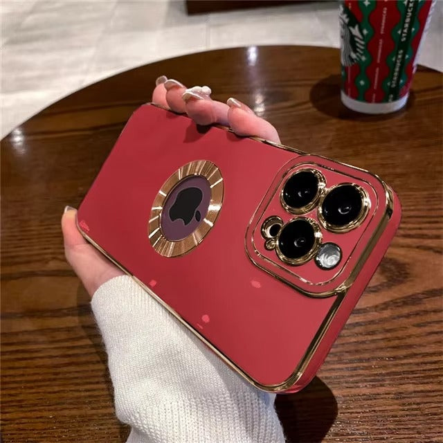Luxury Apple iPhone Case, MagSafe Compatible, Camera Lens & Screen Protection, Ultra Thin, Shockproof, Magnetic Full All Around Cover – Fashion Plating Soft Silicone Case with Shockproof Protective Design
