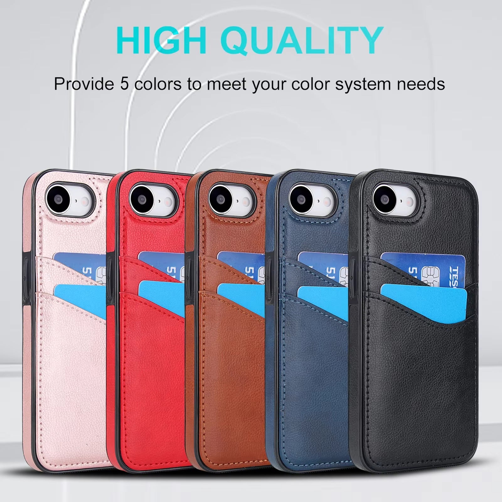 Premium Apple iPhone Case, MagSafe Compatible, Camera Lens and Screen Protection, Ultra Thin, Shockproof, Magnetic, Full All Around Protection, Leather Card Wallet Cover