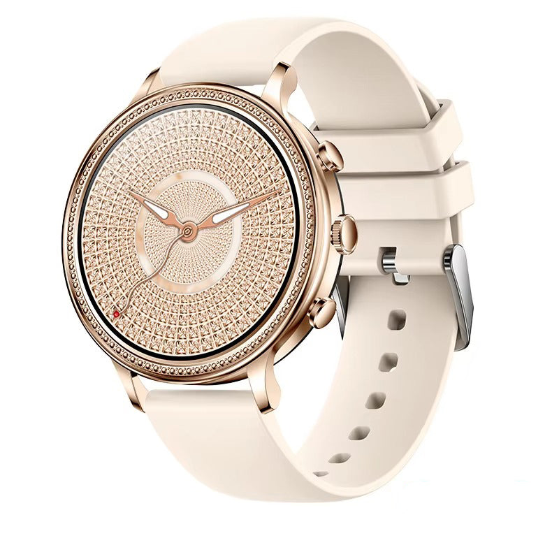 Luxury Women's Smartwatch with Bluetooth Calling – 1.39" HD Display, Heart Rate & SpO2 Monitor, Sleep Tracking, Menstrual Reminder, Fitness Watch Waterproof