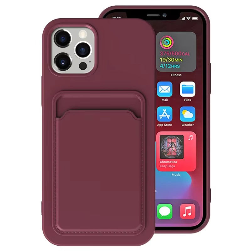 Premium Apple iPhone Case, MagSafe Compatible, Camera Lens and Screen Protection, Ultra Thin, Shockproof, Magnetic, Full All Around Protection, Frosted Card Pocket Cover