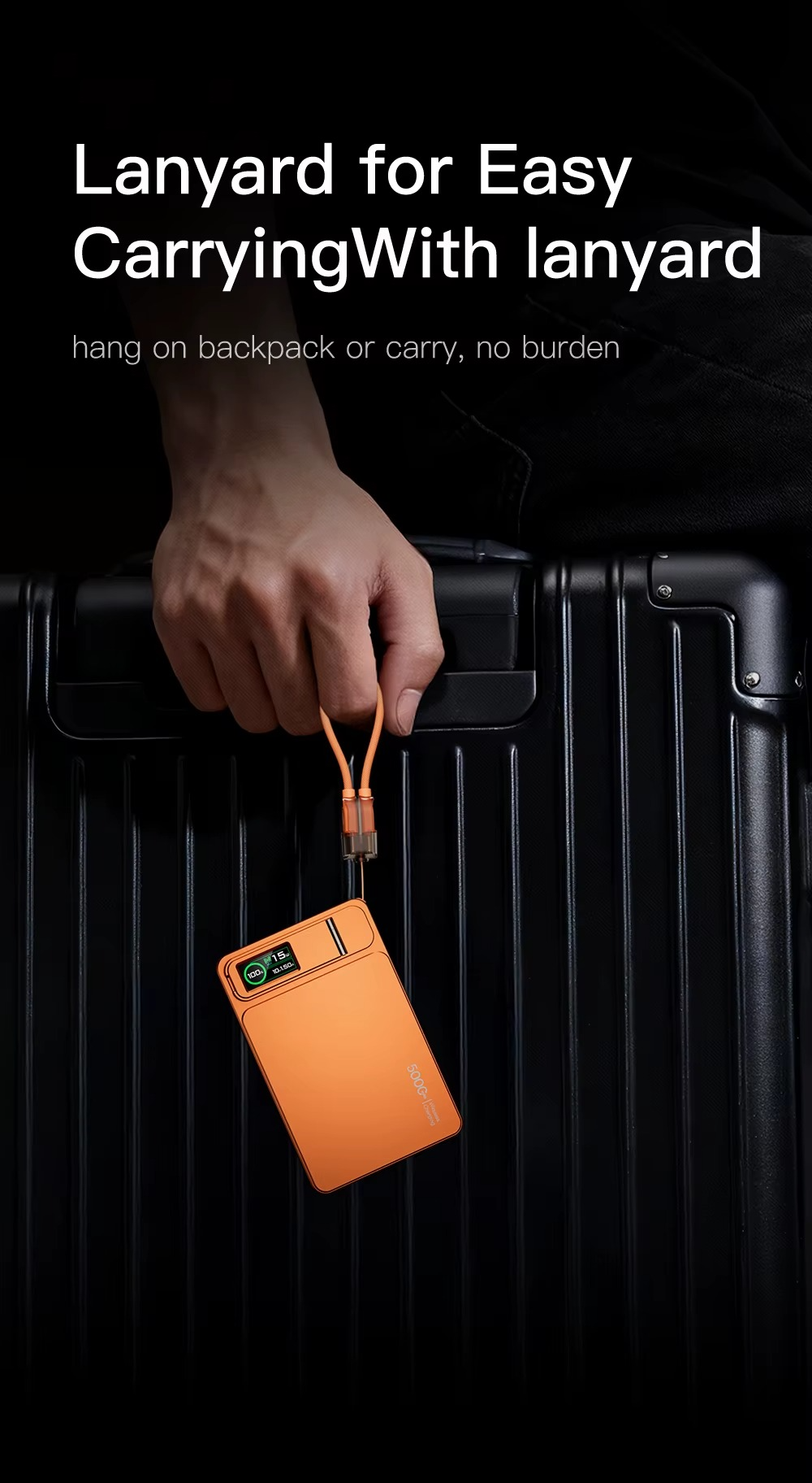 Premium Magnetic Wireless Power Bank 10000mAh – 20W Fast Charging Portable Battery with MagSafe Compatible Magnetic Charging, Digital Display and Phone Stand