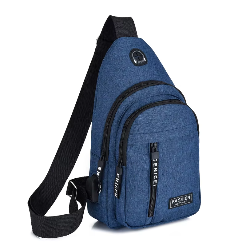 Premium Waterproof Crossbody Chest Bag for Men – Multifunctional Oxford Fabric Shoulder Sling with Anti-Theft Pocket, Stylish Casual Travel Pack