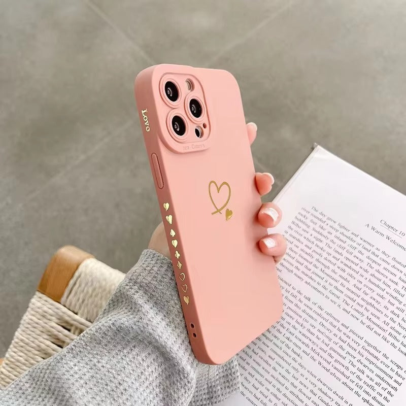 Luxury Apple iPhone Case, MagSafe Compatible, Camera Lens & Screen Protection, Ultra Thin, Shockproof, Magnetic Full All Around Cover – Plating Silicone Case with Fashionable Design & Soft Shockproof Protection