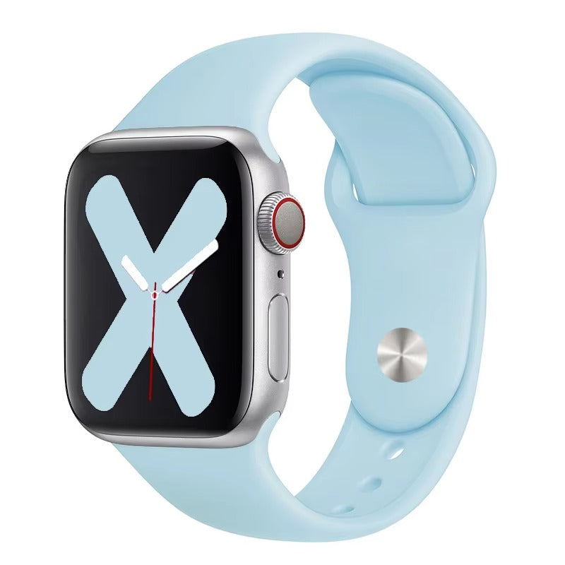 Premium Silicone Smartwatch Band – Soft Replacement Strap with 316L Steel Clasp, Adjustable Sizes for 38mm to 49mm Watches