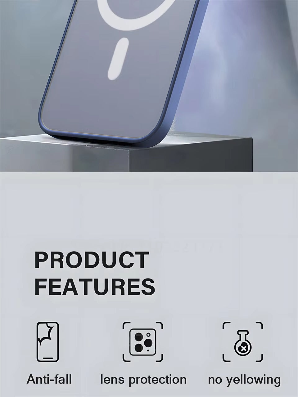 Luxury Apple iPhone Case Camera Lens & Screen Protection, Ultra Thin Shockproof Magnetic Full All Around Protection Cover