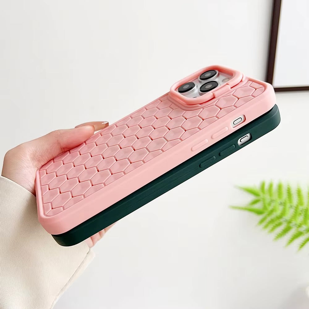 Luxury Apple iPhone Case Ultra Thin Shockproof Magnetic Full All Around Protection Cover with Soft Bracket Wireless Charging