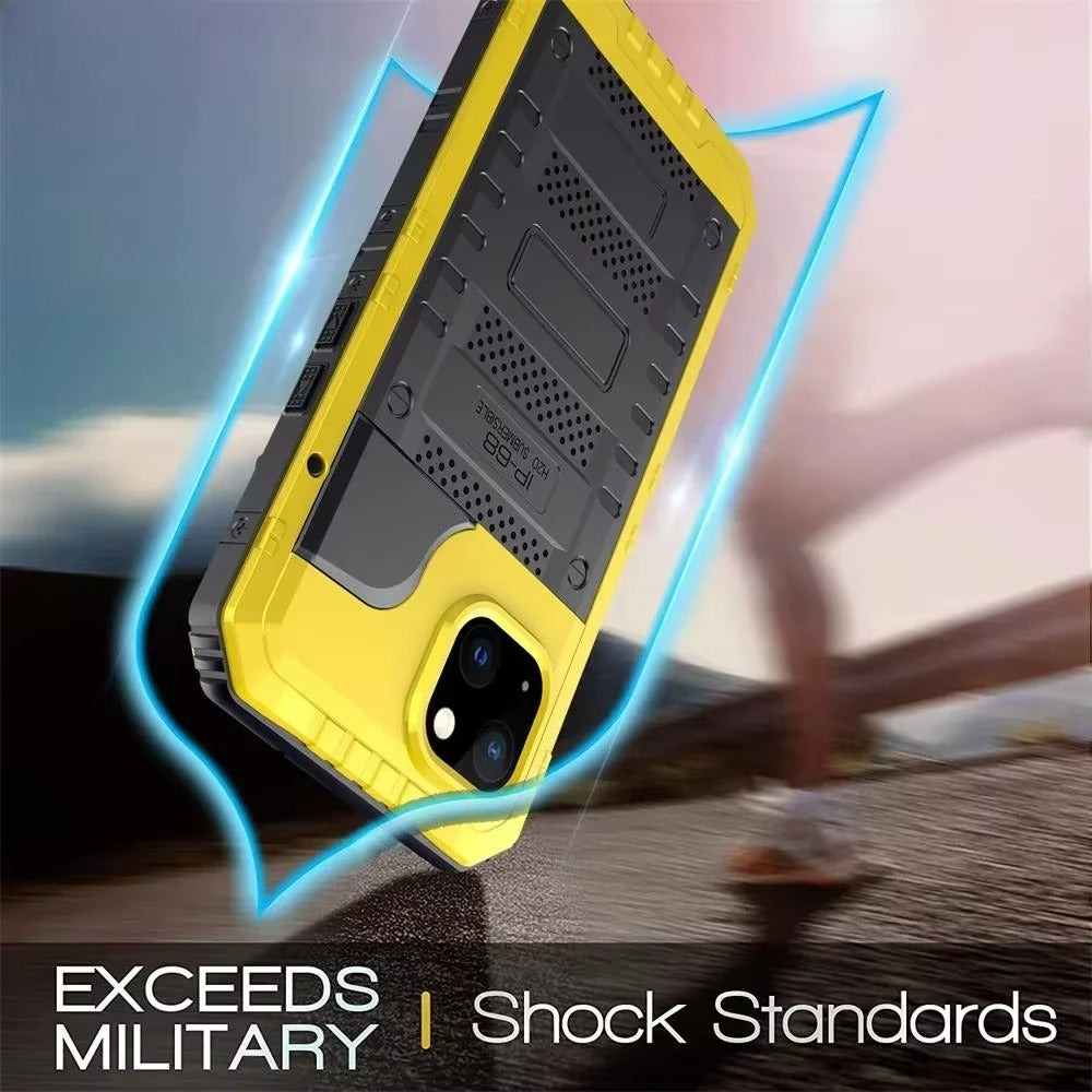 Robust Apple iPhone Case MagSafe Compatible, Camera Lens & Screen Protection, Cover with IP68 Waterproof Armor Design