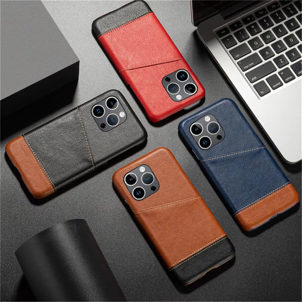 Luxury Apple iPhone Case, MagSafe Compatible, Camera Lens and Screen Protection, Ultra Thin, Shockproof, Magnetic, Full All Around Protection, Slim Leather Wallet Cover