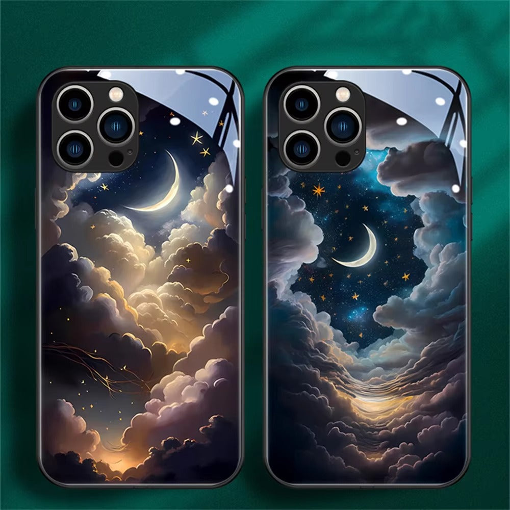 Premium Apple iPhone Case, MagSafe Compatible, Camera Lens and Screen Protection, Ultra Thin, Shockproof, Magnetic, Full All Around Protection, LED Mount Fuji Glass Cover