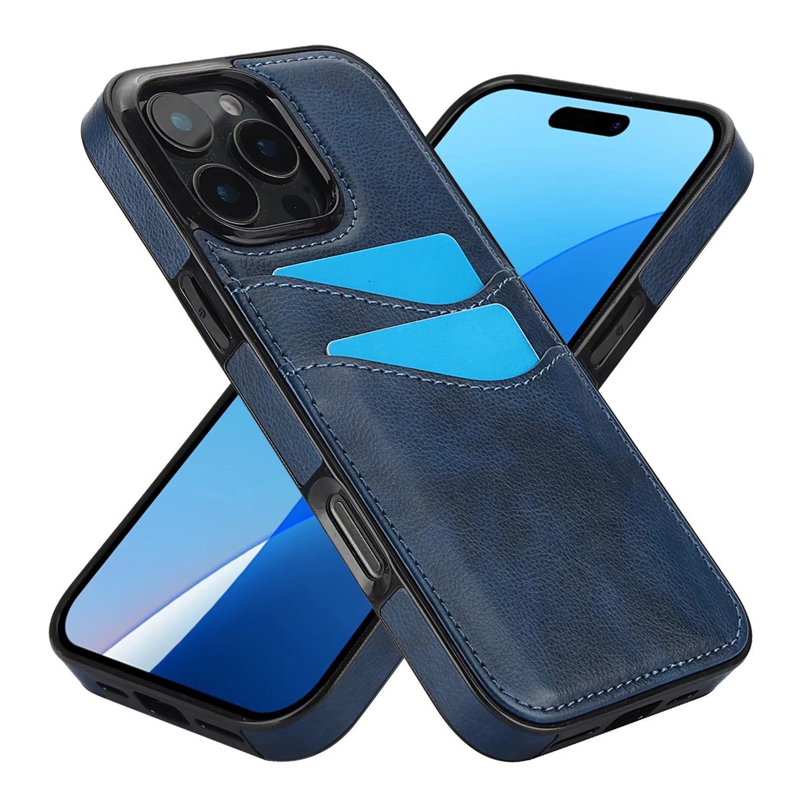 Premium Apple iPhone Case, MagSafe Compatible, Camera Lens and Screen Protection, Ultra Thin, Shockproof, Magnetic, Full All Around Protection, Leather Card Wallet Cover