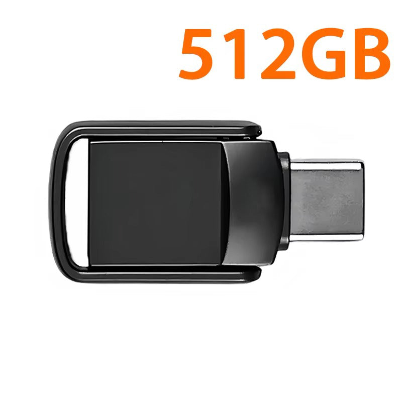 High-Speed USB 3.1 Type-C Flash Drive – Portable U Disk for Phone, Tablet, Computer, 128GB, 256GB, 512GB, 1TB, 2TB Storage, File Transfer, Backup Drive
