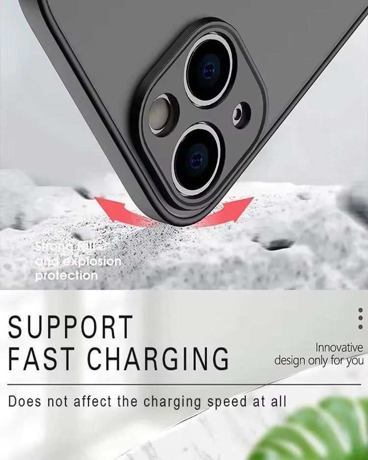 Luxury Apple iPhone Case Camera Lens & Screen Protection, Ultra Thin Shockproof Magnetic Full All Around Protection Cover