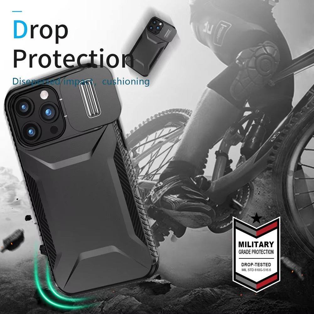 Robust Apple iPhone Case MagSafe Compatible, Camera Lens & Screen Protection, Cover with Slide Lens Armor Shell