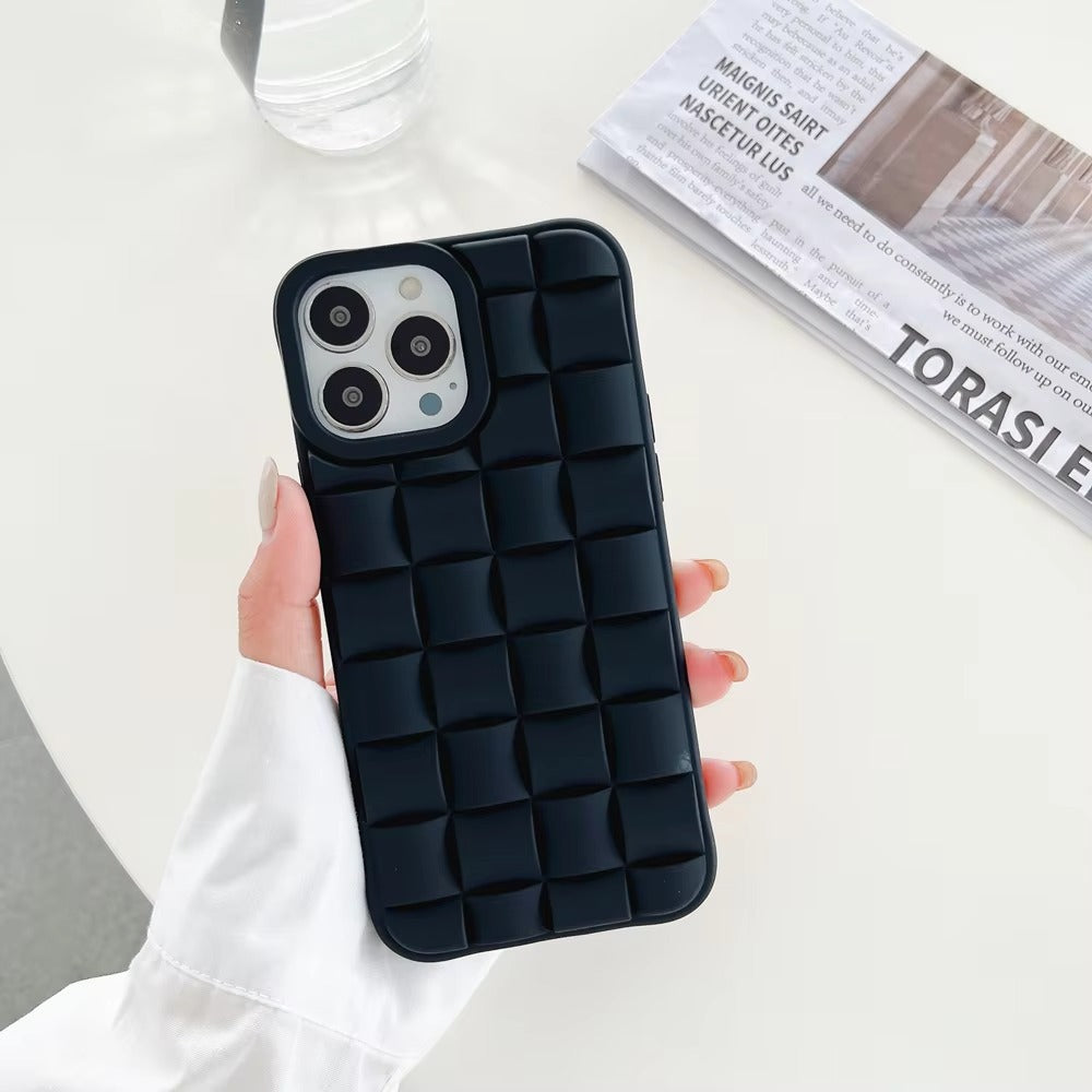 Premium Apple iPhone Case, MagSafe Compatible, Camera Lens & Screen Protection, Ultra Thin, Shockproof, Magnetic Full All Around Cover – 3D Weave Soft Liquid Silicone Case with Shockproof Back Shell Design
