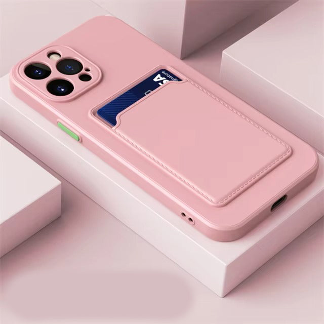 Luxury Apple iPhone Case, MagSafe Compatible, Camera Lens and Screen Protection, Ultra Thin, Shockproof, Magnetic, Full All Around Protection, Silicone Wallet Card Cover