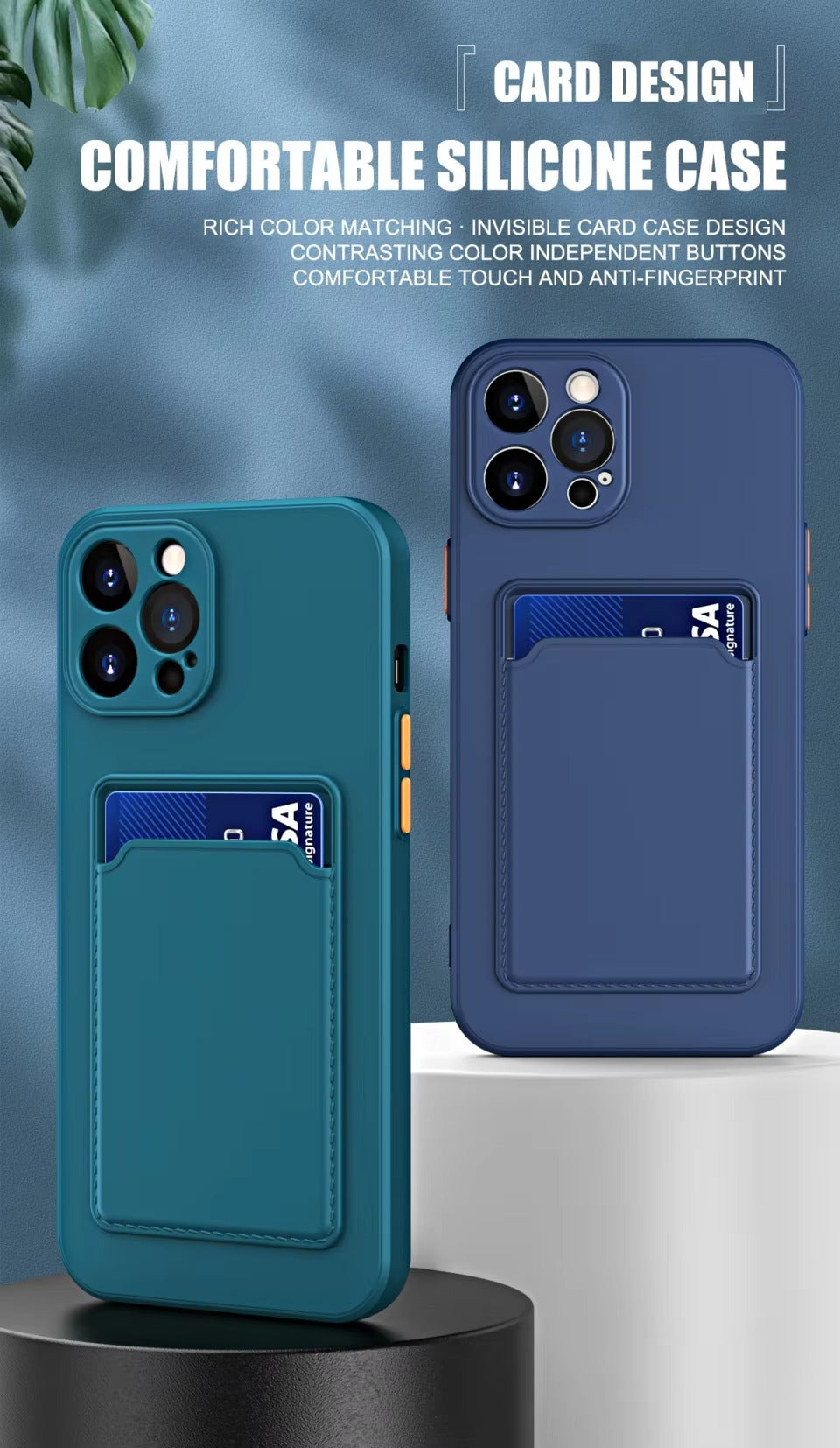 Luxury Apple iPhone Case, MagSafe Compatible, Camera Lens and Screen Protection, Ultra Thin, Shockproof, Magnetic, Full All Around Protection, Silicone Wallet Card Cover