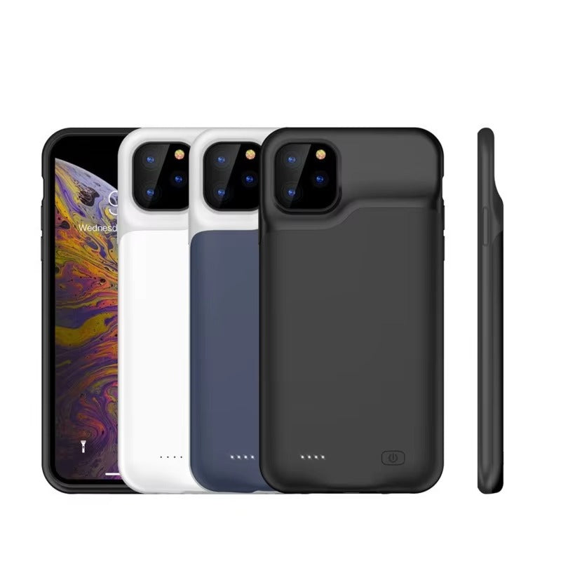 Apple iPhone-Hülle mit hoher Kapazität, MagSafe-kompatibel, Kameraobjektiv- und Bildschirmschutz, ultradünne, stoßfeste, magnetische Rundumschutz-Ladeabdeckung mit eingebautem Akku