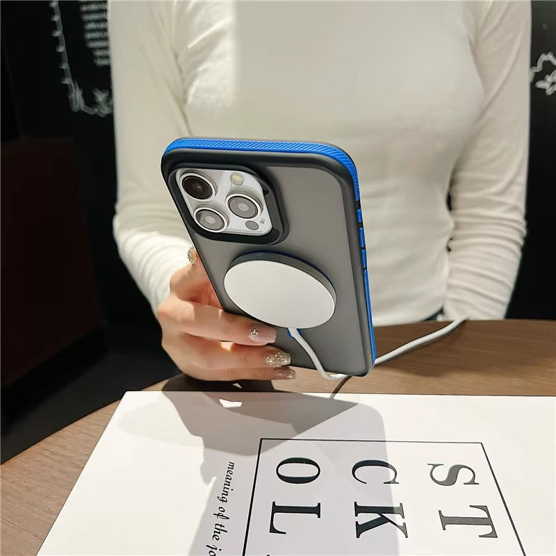 Luxury Apple iPhone Case Camera Lens & Screen Protection, Ultra Thin Shockproof Magnetic Full All Around Protection Cover 