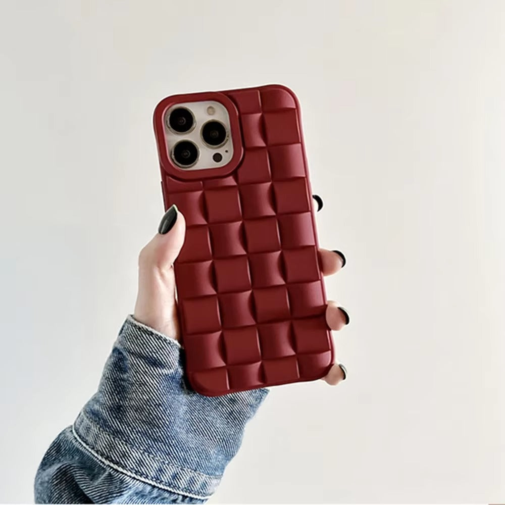 Premium Apple iPhone Case, MagSafe Compatible, Camera Lens & Screen Protection, Ultra Thin, Shockproof, Magnetic Full All Around Cover – 3D Weave Soft Liquid Silicone Case with Shockproof Back Shell Design