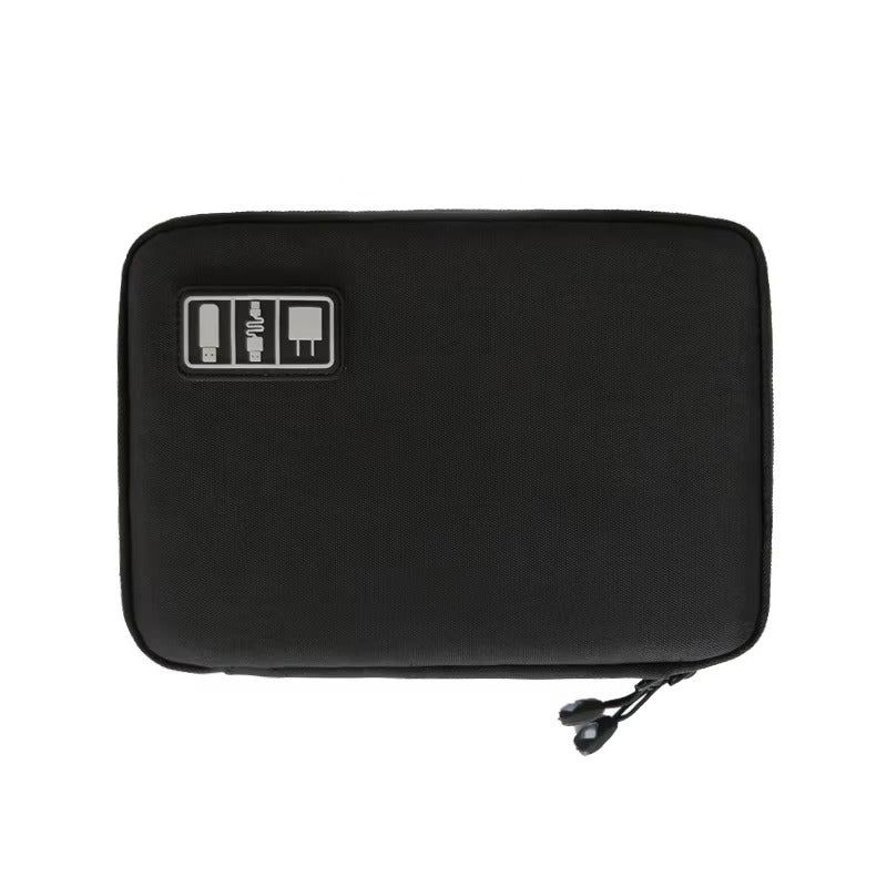 Premium Waterproof Travel Organizer Bag for Laptop Accessories – Compact Storage Case for External Hard Drive, Chargers, Cables, Headphones, SD Cards, U-Disk, Power Bank