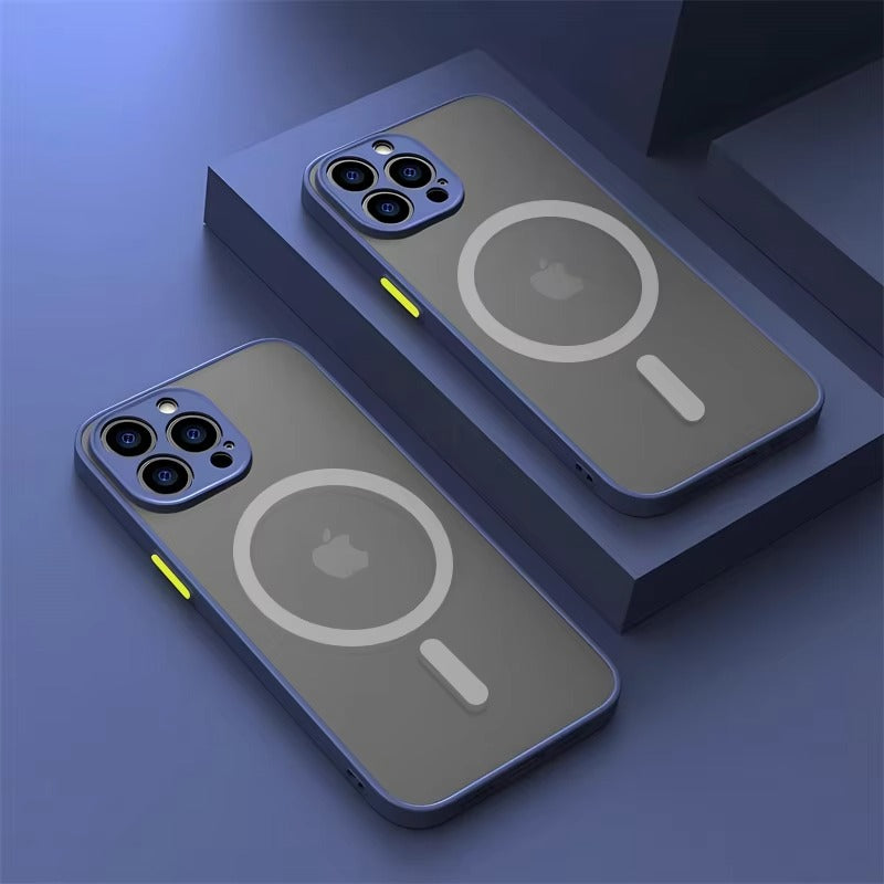 Luxury Apple iPhone Case Camera Lens & Screen Protection, Ultra Thin Shockproof Magnetic Full All Around Protection Cover
