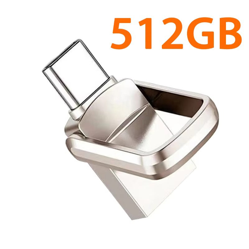 High-Speed USB 3.1 Type-C Flash Drive – Portable U Disk for Phone, Tablet, Computer, 128GB, 256GB, 512GB, 1TB, 2TB Storage, File Transfer, Backup Drive