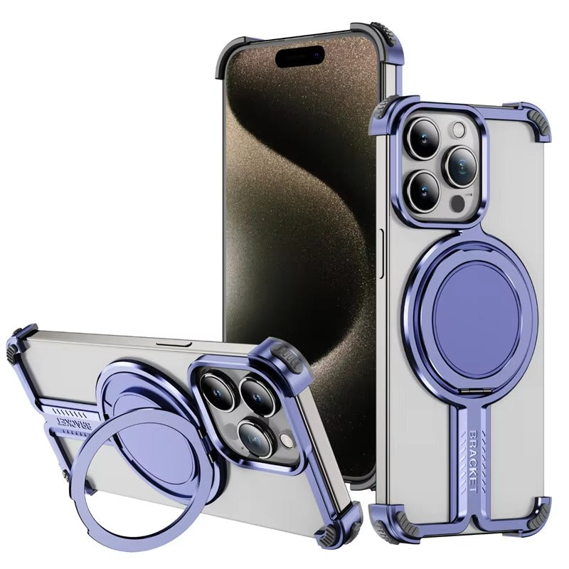 Premium Apple iPhone Case n, Ultra Thin Shockproof Magnetic Full All Around Protection Cover with Wireless Charging Bumper