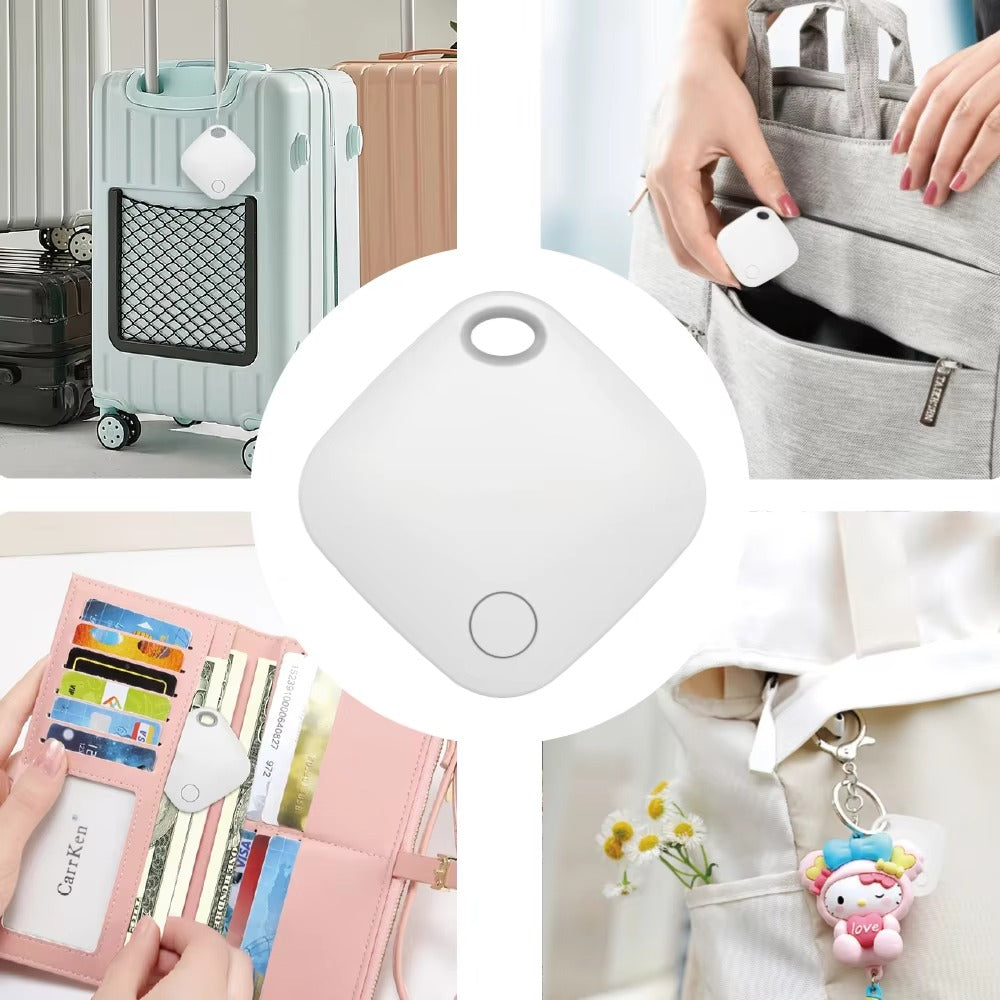 High Quality Bluetooth Smart Tracker – Mini GPS Tag with Keychain Ring, Anti-Lost Finder for Keys Works with iOS Devices