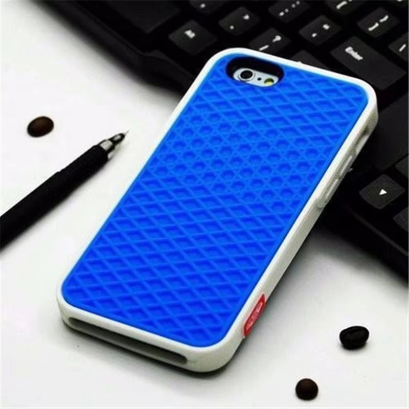 Premium Apple iPhone Case, MagSafe Compatible, Camera Lens & Screen Protection, Ultra Thin, Shockproof, Magnetic Full All Around Cover – Waffle Sport Shoe Sole Texture Silicone Case with Grippy Back Design