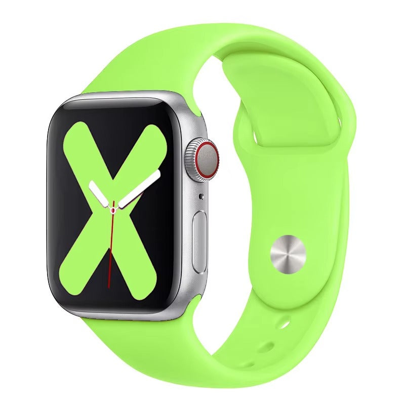 Premium Silicone Smartwatch Band – Soft Replacement Strap with 316L Steel Clasp, Adjustable Sizes for 38mm to 49mm Watches