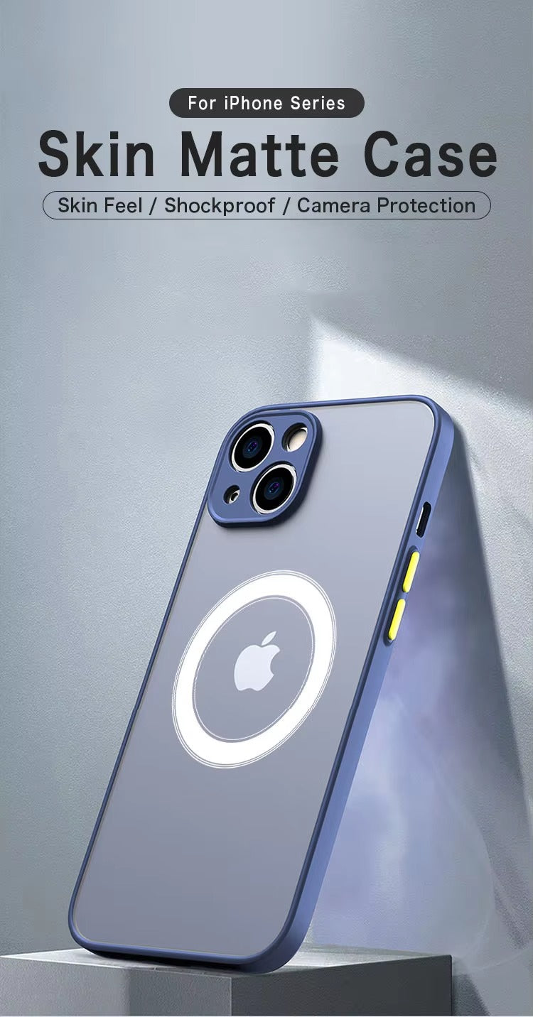 Luxury Apple iPhone Case Camera Lens & Screen Protection, Ultra Thin Shockproof Magnetic Full All Around Protection Cover