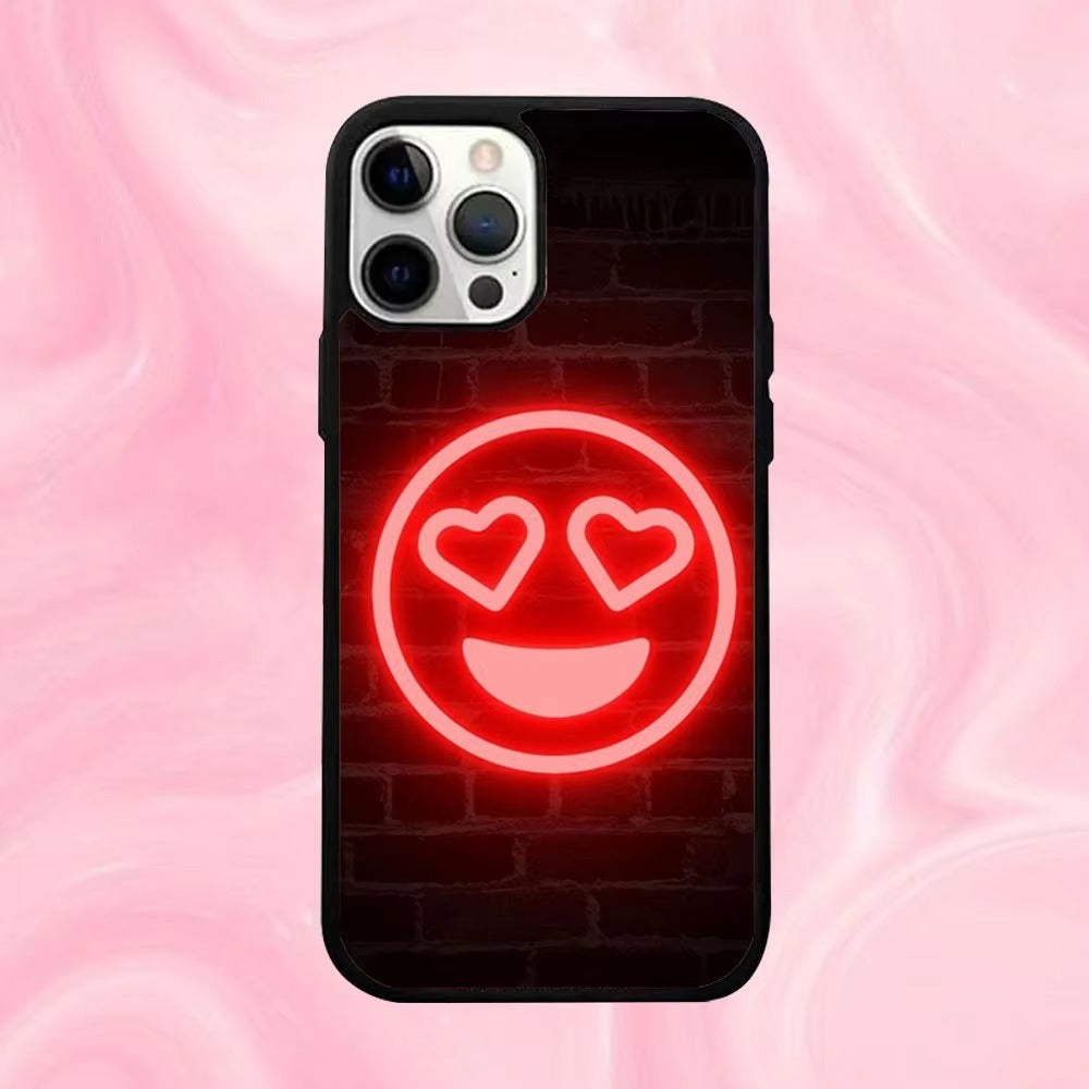Premium Apple iPhone Case, MagSafe Compatible, Camera Lens and Screen Protection, Ultra Thin, Shockproof, Magnetic, Full All Around Protection, Neon Light Black Cover