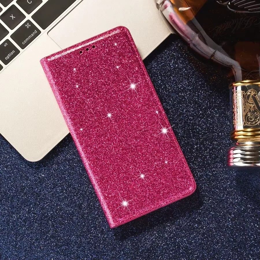 Luxury Apple iPhone Case, MagSafe Compatible, Camera Lens and Screen Protection, Ultra Thin, Shockproof, Magnetic, Full All Around Protection, Bling Wallet Leather Cover