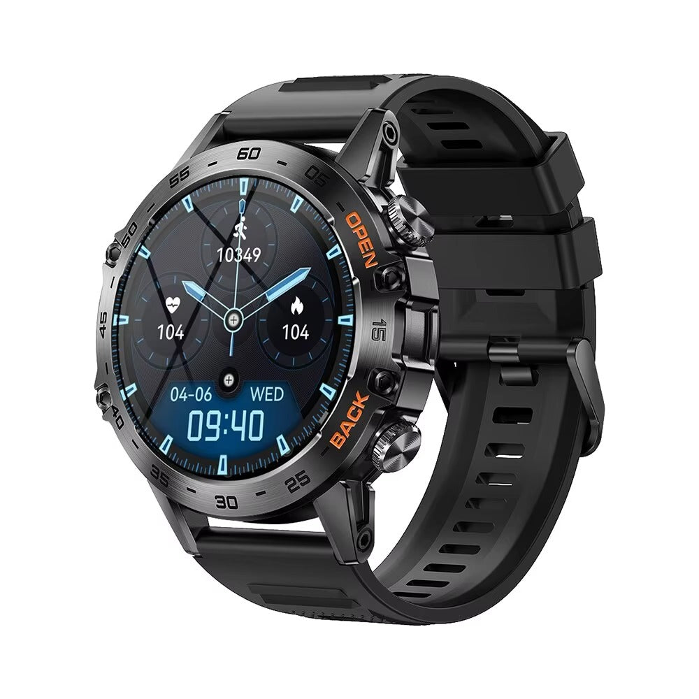 Luxury Bluetooth Call Smartwatch for iPhone – 1.39" Full Touch Fitness Tracker with Steel Band, IP67 Waterproof Health Watch 