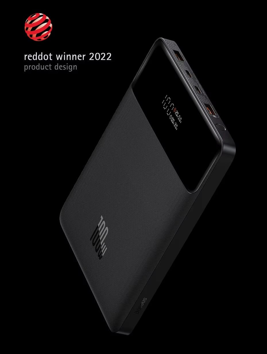 Premium, 100W Power Bank, 20000mAh – Type-C PD Fast Charging, Portable External Battery Charger with Cable, for Laptop