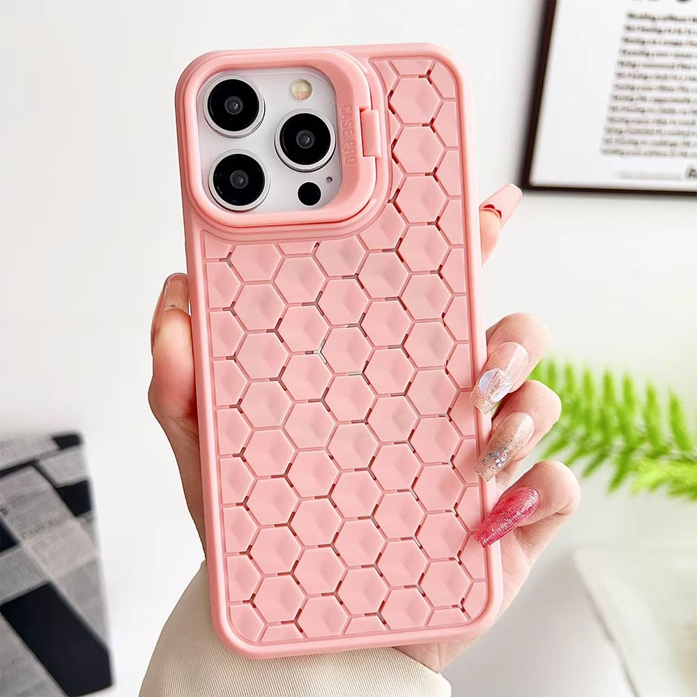 Luxury Apple iPhone Case Ultra Thin Shockproof Magnetic Full All Around Protection Cover with Soft Bracket Wireless Charging