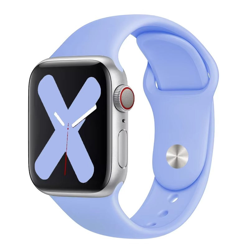 Premium Silicone Smartwatch Band – Soft Replacement Strap with 316L Steel Clasp, Adjustable Sizes for 38mm to 49mm Watches