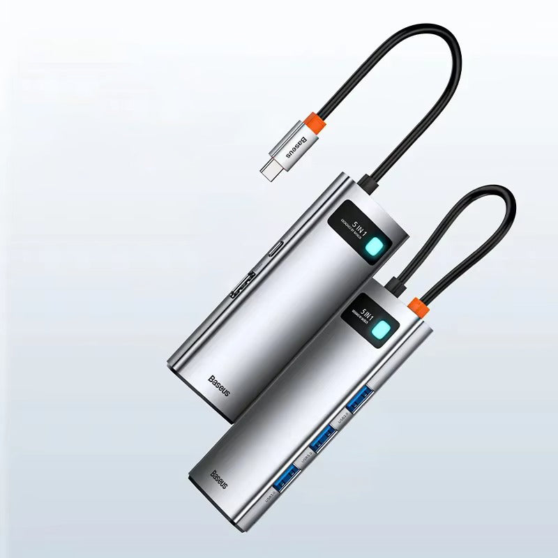 High Quality USB-C Hub Adapter – Type-C to HDMI, USB 3.1, 10Gbps, RJ45 Ethernet,  Laptop, Tablet, USB-C Devices