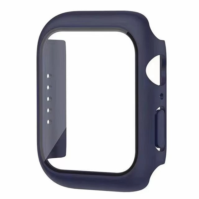 Premium Glass Screen Protector with Case Cover – Full Coverage Shockproof Protective Shell for 38mm to 45mm Smartwatch