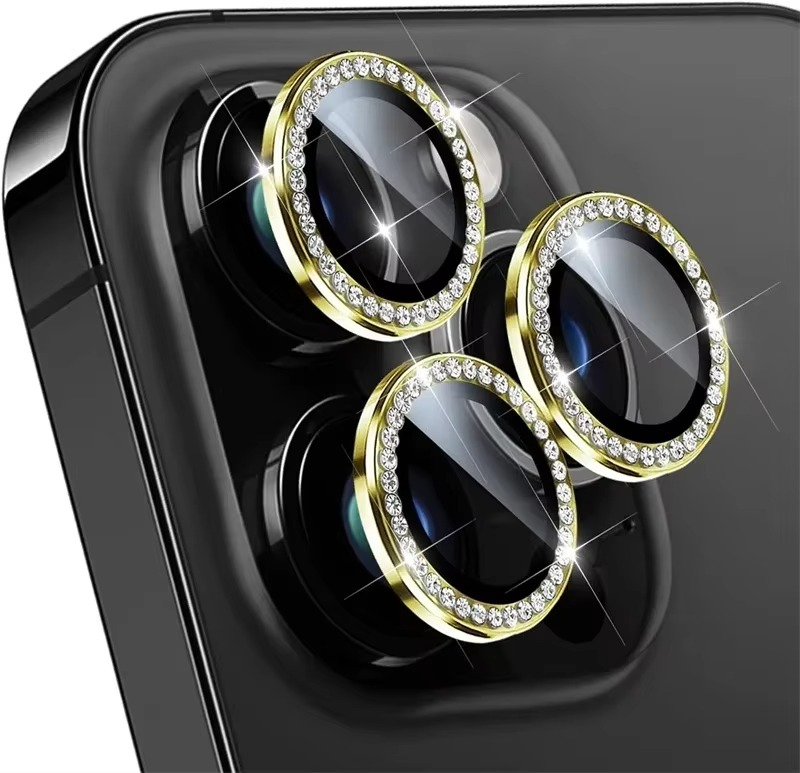 Premium Metal Camera Lens Protector – Tempered Glass Lens Cover Ring with Scratch Resistance, Shock Protection, Anti-Dust Coating and Precision Camera Protection