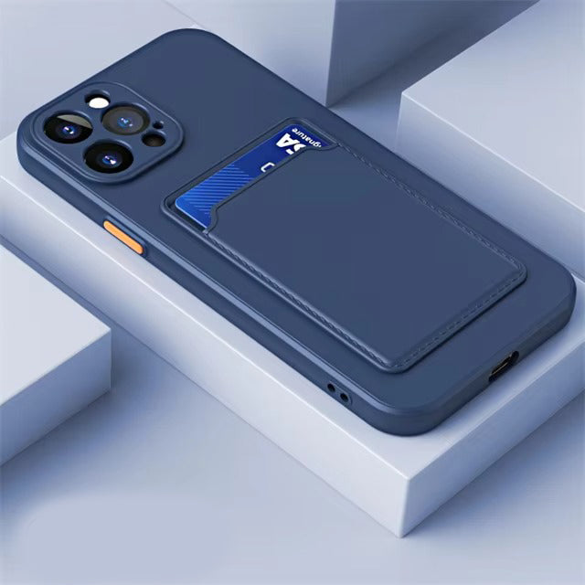 Luxury Apple iPhone Case, MagSafe Compatible, Camera Lens and Screen Protection, Ultra Thin, Shockproof, Magnetic, Full All Around Protection, Silicone Wallet Card Cover