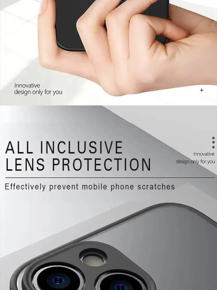 Luxury Apple iPhone Case Camera Lens & Screen Protection, Ultra Thin Shockproof Magnetic Full All Around Protection Cover